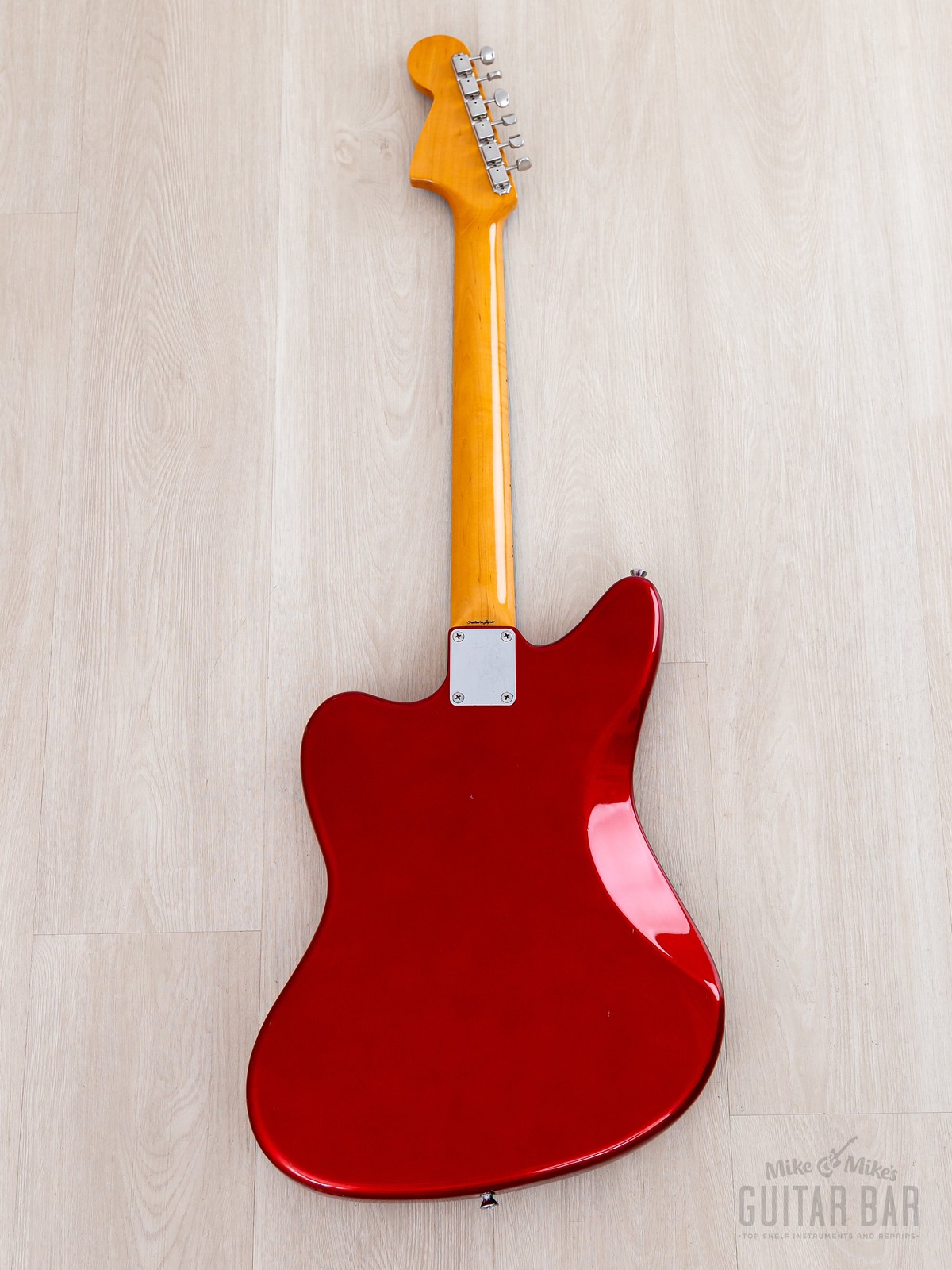 1999 Fender Jaguar ’62 Vintage Reissue JG66-85 Candy Apple Red + Headstock, CIJ