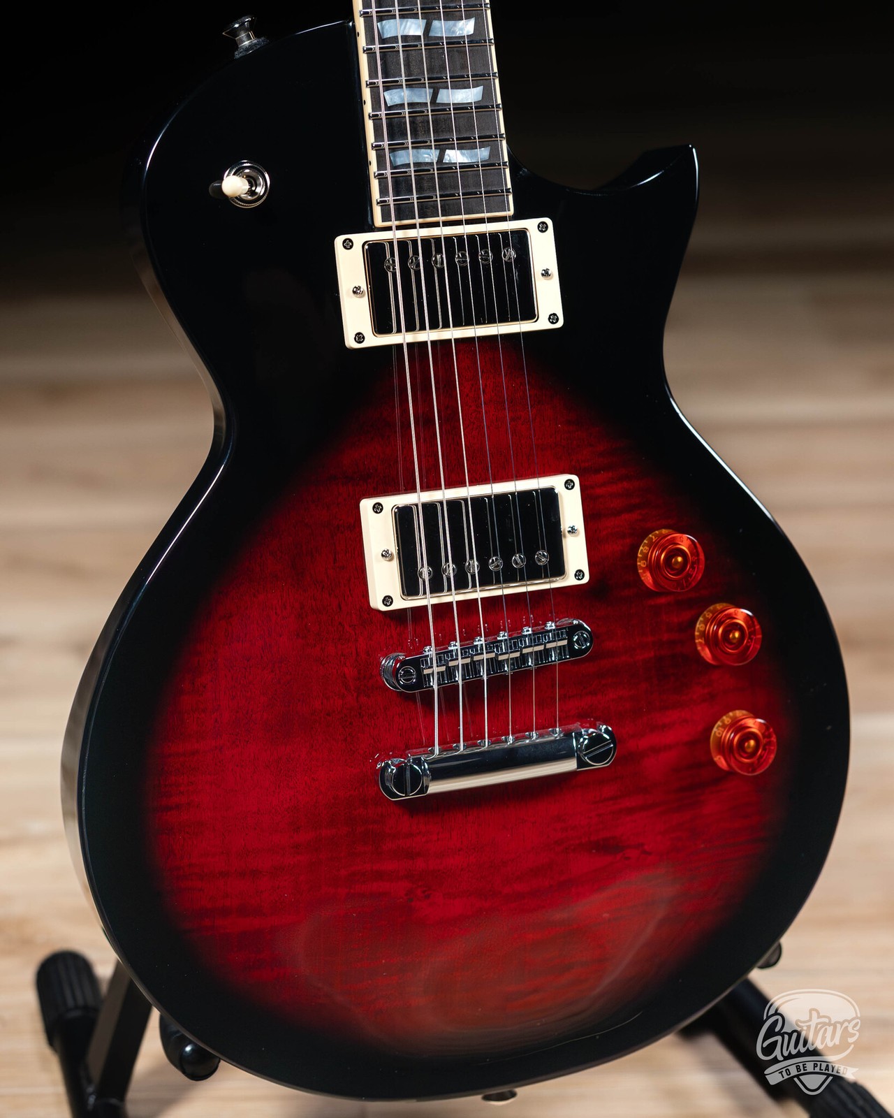 ESP USA Eclipse Full Thickness w/ Seymour Duncans – See Thru Black Cherry