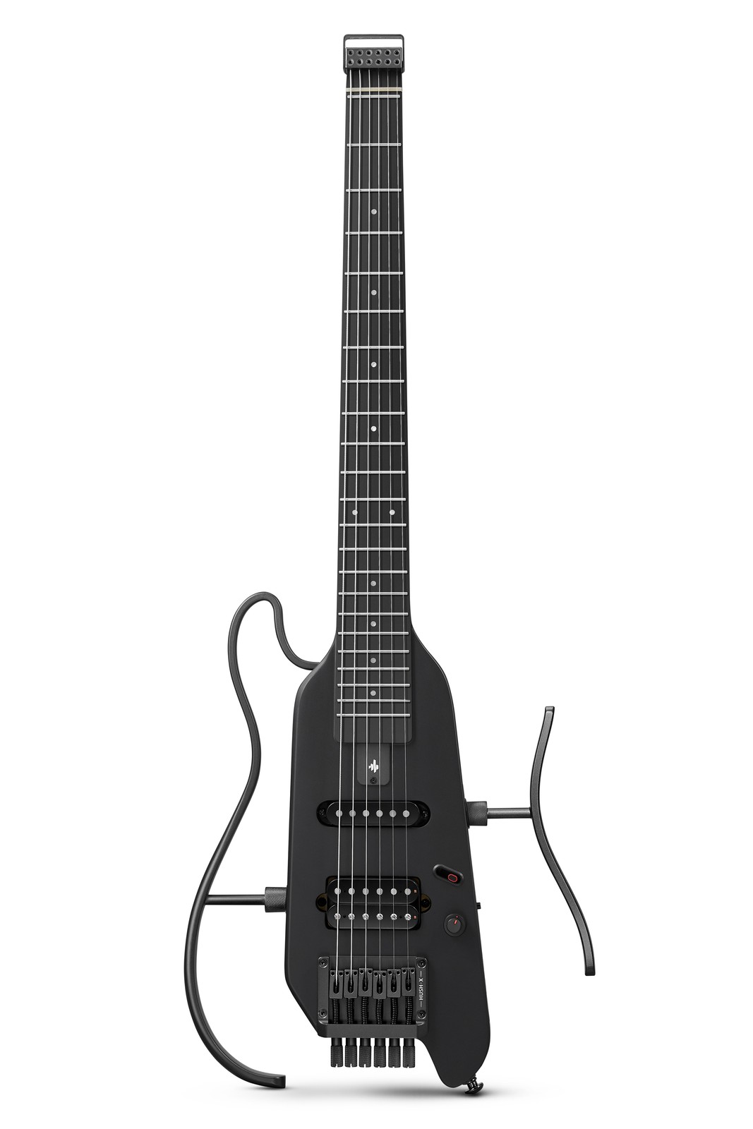 Donner HUSH X Electric Guitar Bundle With Gig Bag All Accessories | Black