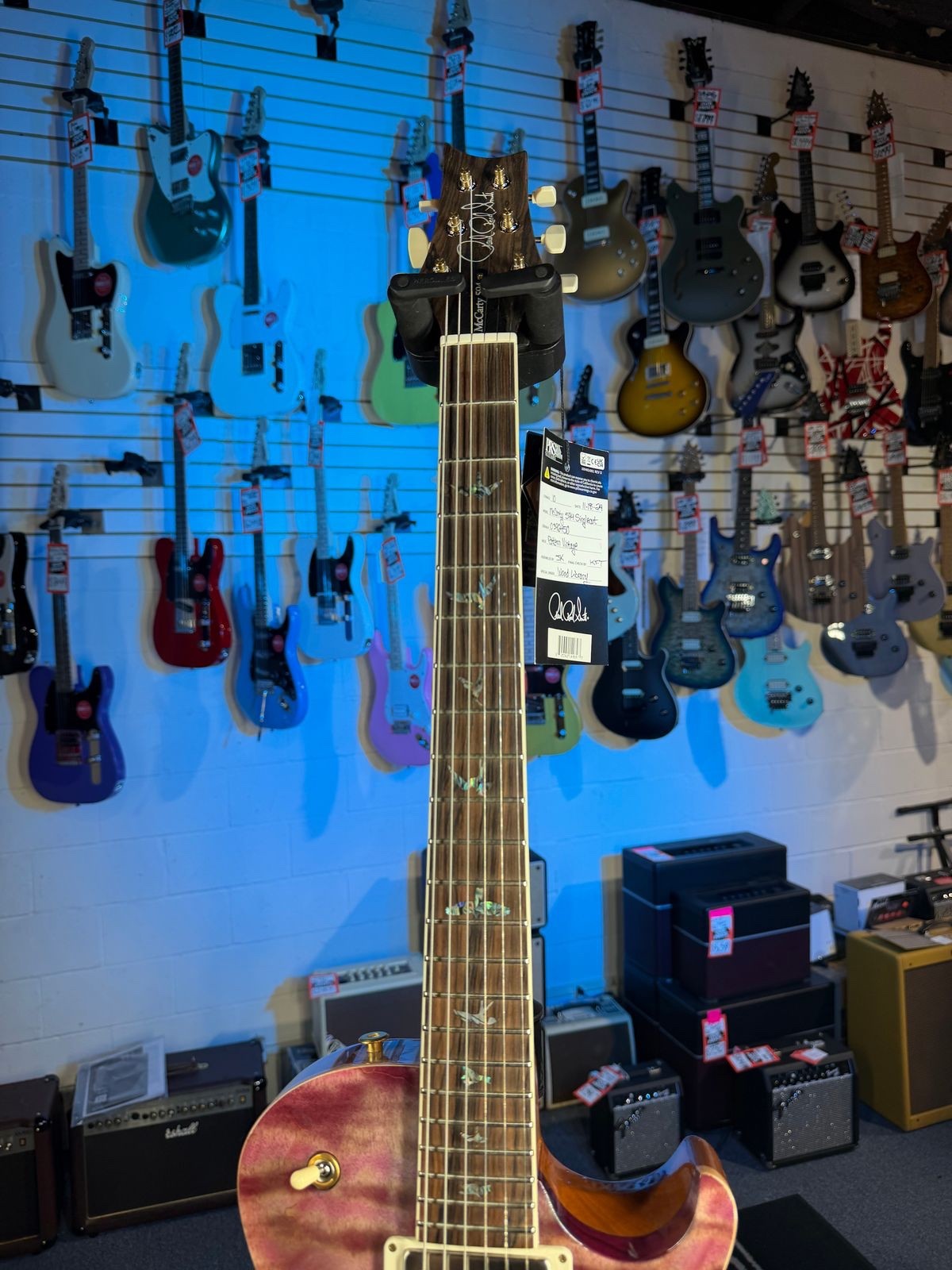 USED PRS Wood Library McCarty Singlecut 594, Quilt Top, “Faded Violet” 450