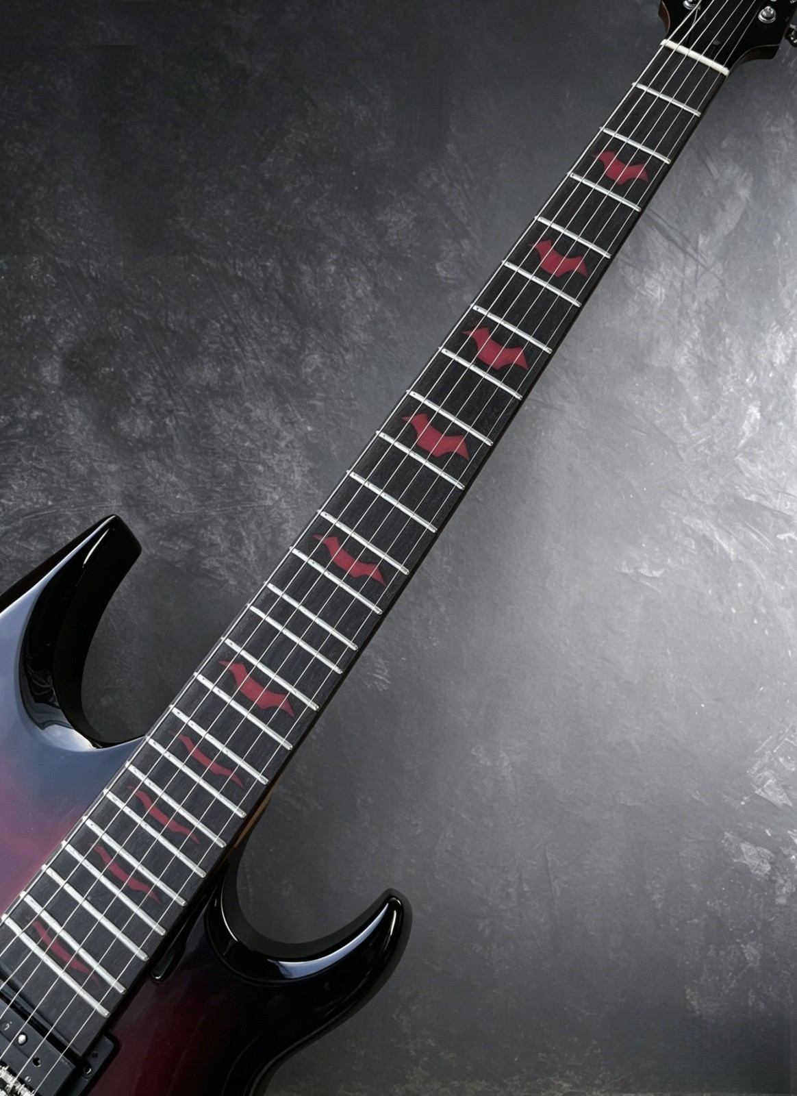 Ship US Red Burst Warlock Extreme Electric Guitar Rosewood Fingerboard
