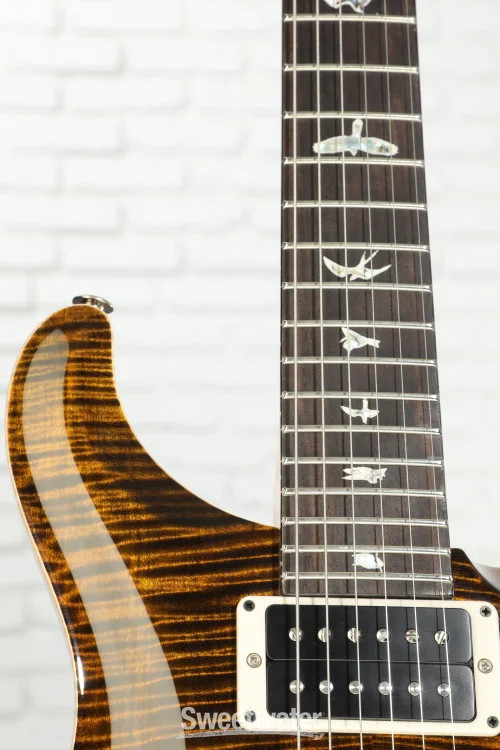 PRS Custom 24 “Floyd” Electric Guitar – Tiger Eye, 10-Top
