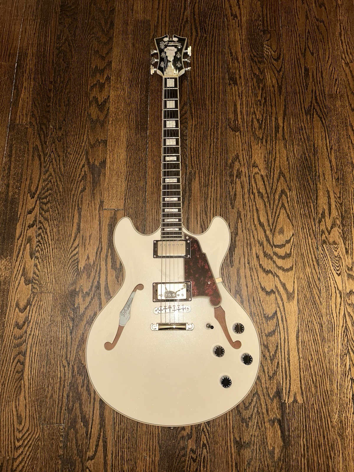 D’Angelico Premier DC Guitar Champagne with Gig Bag