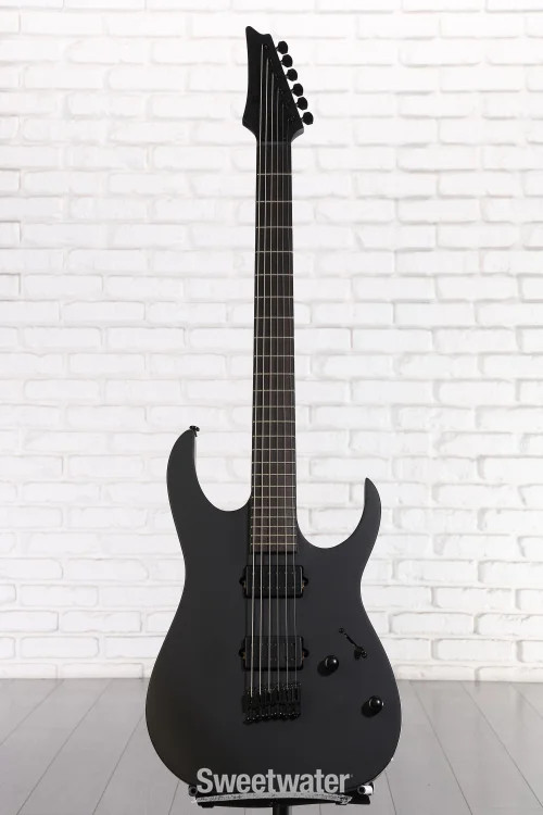 Ibanez Iron Label RGRTBB21 Baritone Electric Guitar – Black Flat