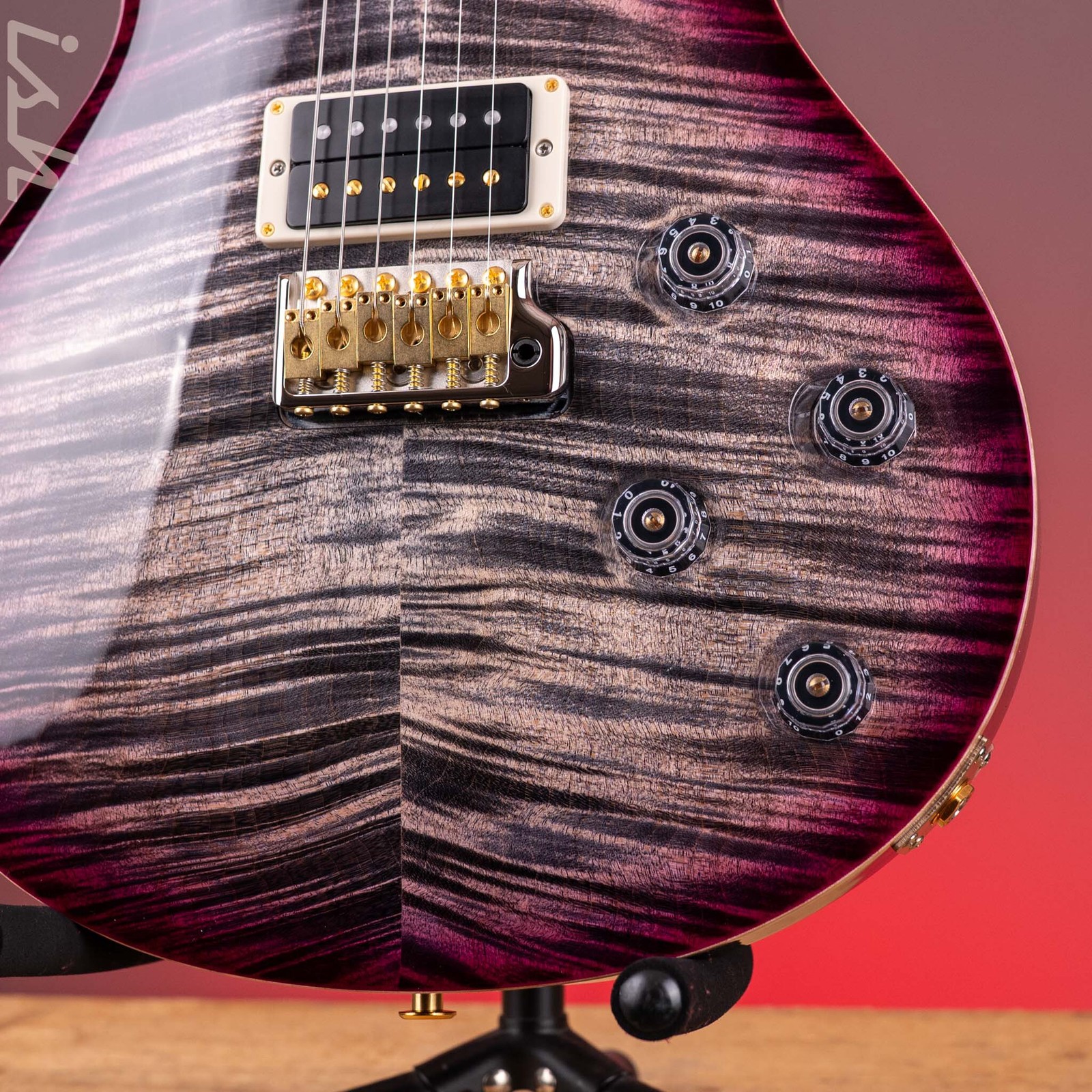 PRS Tremonti 10-Top Charcoal Purple Burst (Natural Binding)