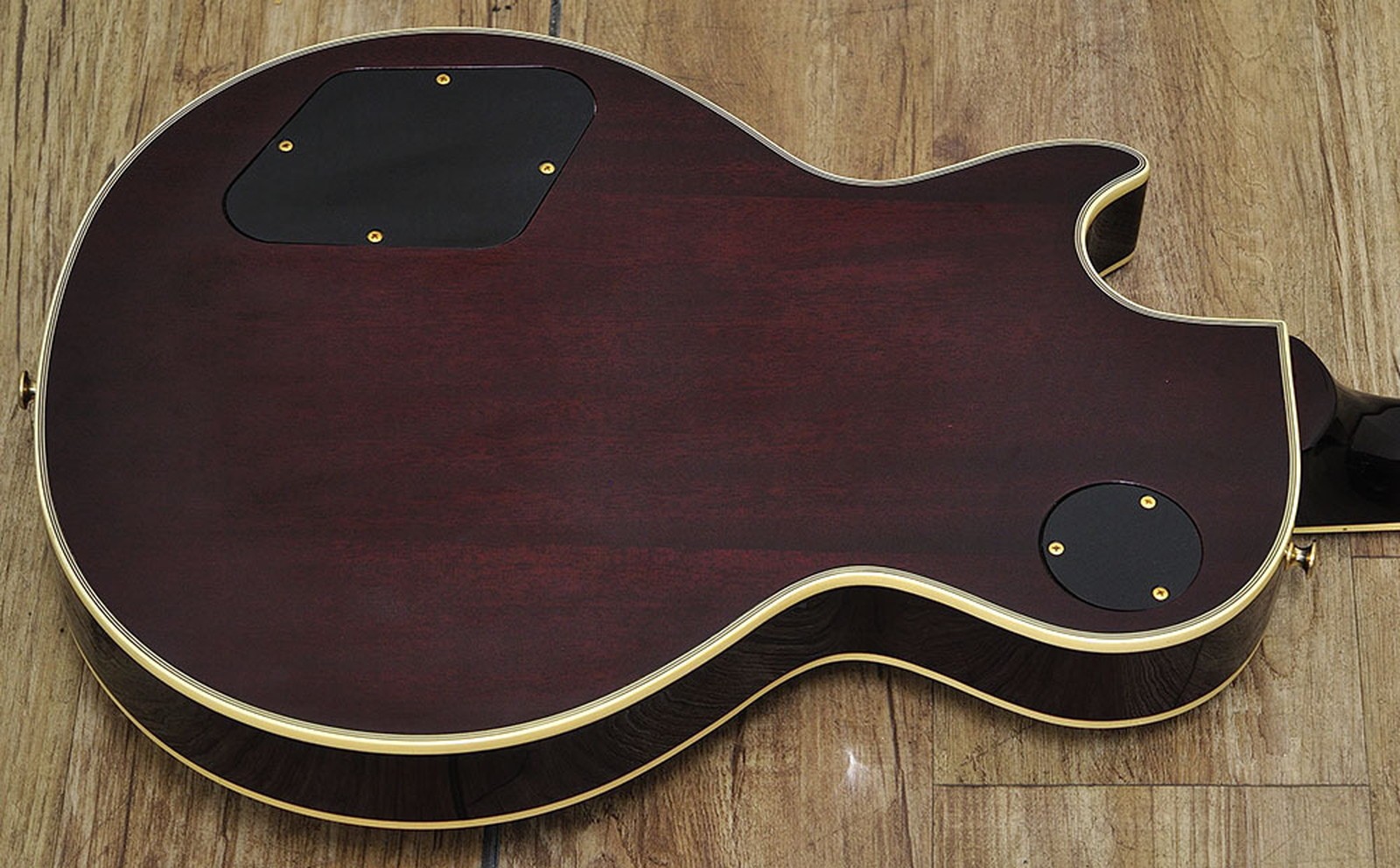 Orville LPC-75 Used 1990s Maple Top Mahogany Back Body Mahogany Neck Black