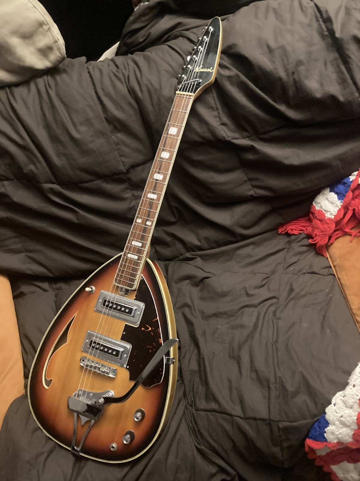 Vintage Kawai Teardrop Guitar No Returns or Refunds