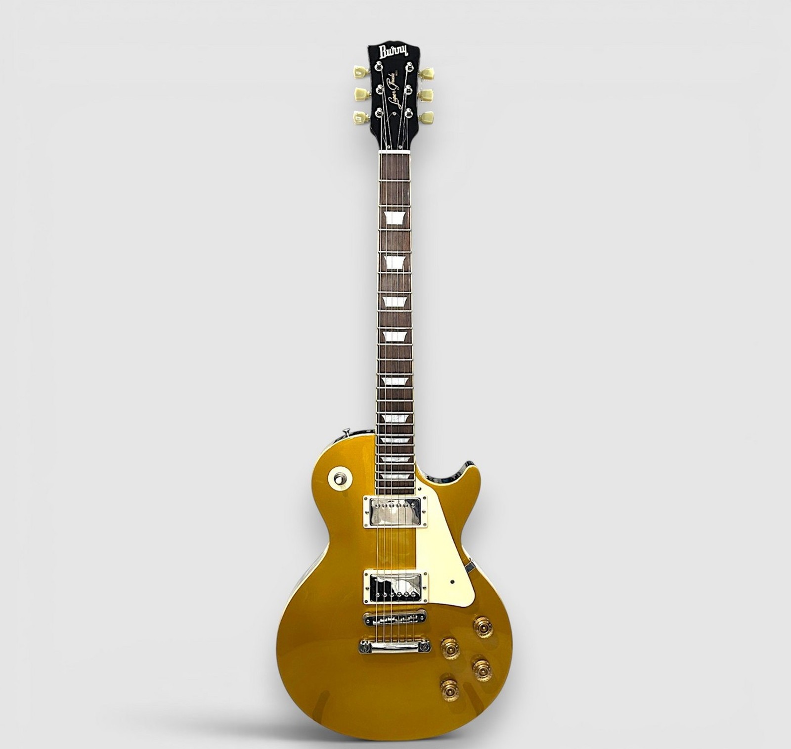 Burny RLG-55 Gold Top Used Maple Top Mahogany Back Body Rosewood Fingerboard