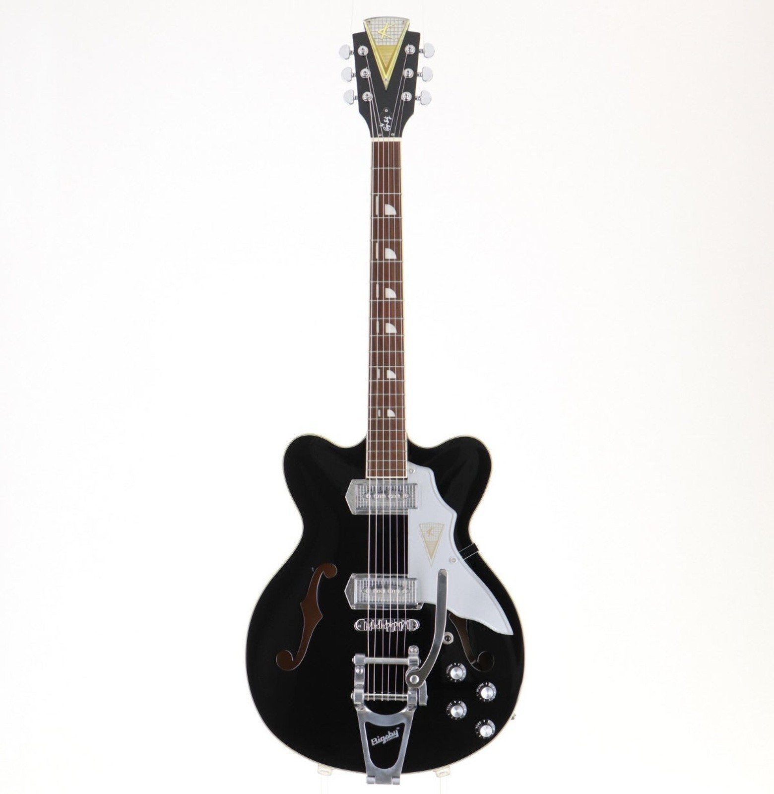 KAY JAZZ II K775V Black Used 1960s Maple Body Maple Neck Rosewood FB w/Hard Case