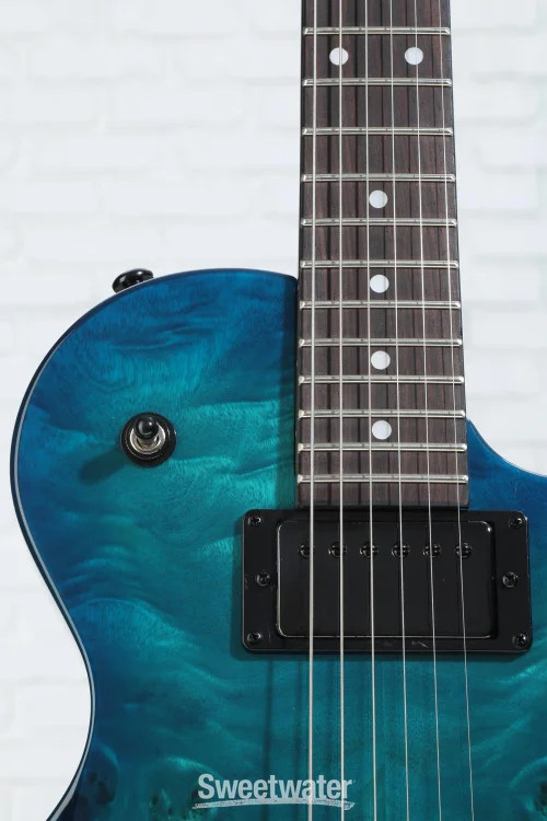 Schecter Solo-II Standard Electric Guitar – Ocean Blue Burst Burl