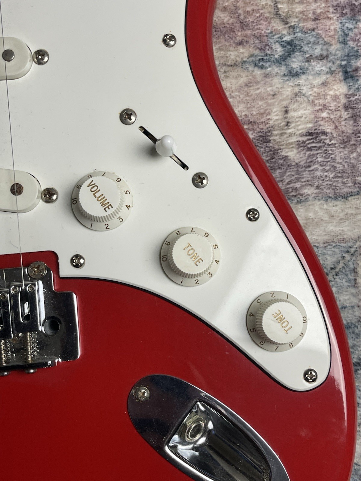 Vintage Epiphone Stratocaster S-series Apple Red White