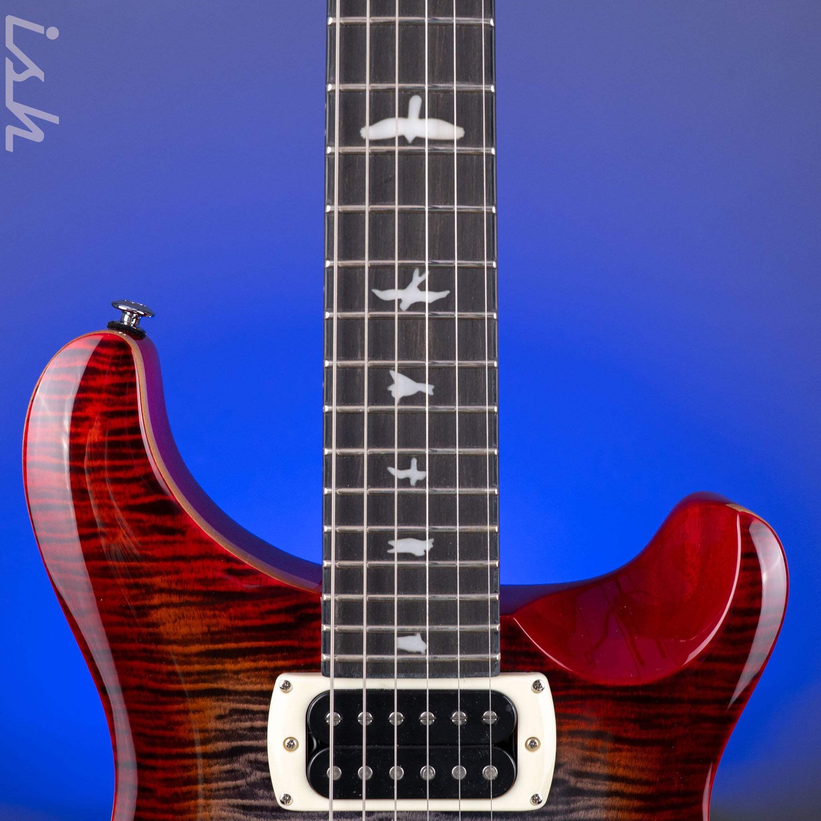 PRS SE Custom 24 Floyd Electric Guitar Charcoal Cherry Burst