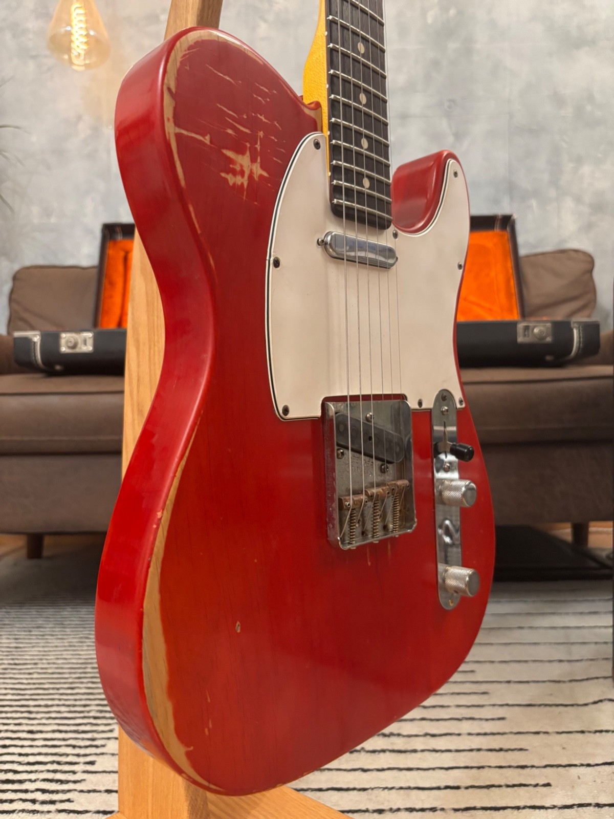 Fender Telecaster 1963 Rare Limited Run Trans Red Model Feather light at 7.4LB