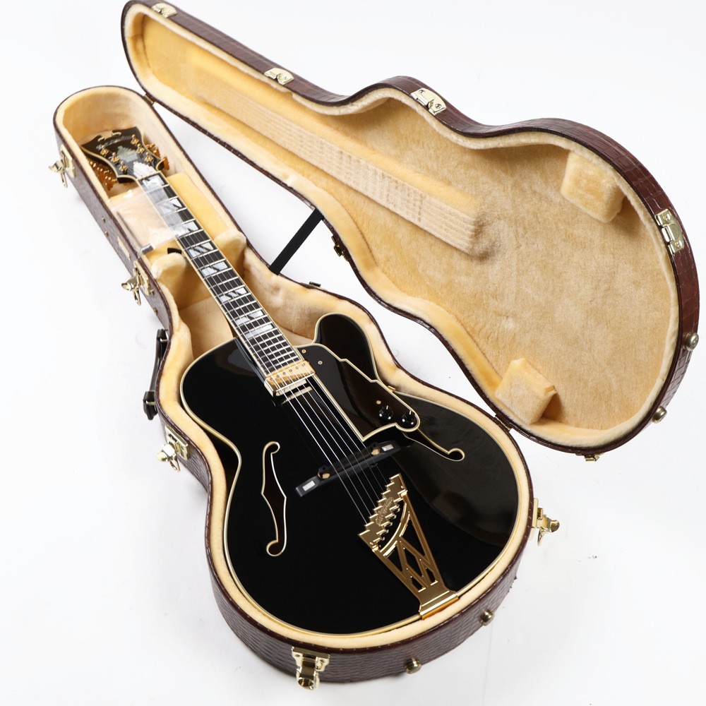 Electric Guitar D’Angelico NYS-2 BK 2001 Black Arch Top Japan with Case