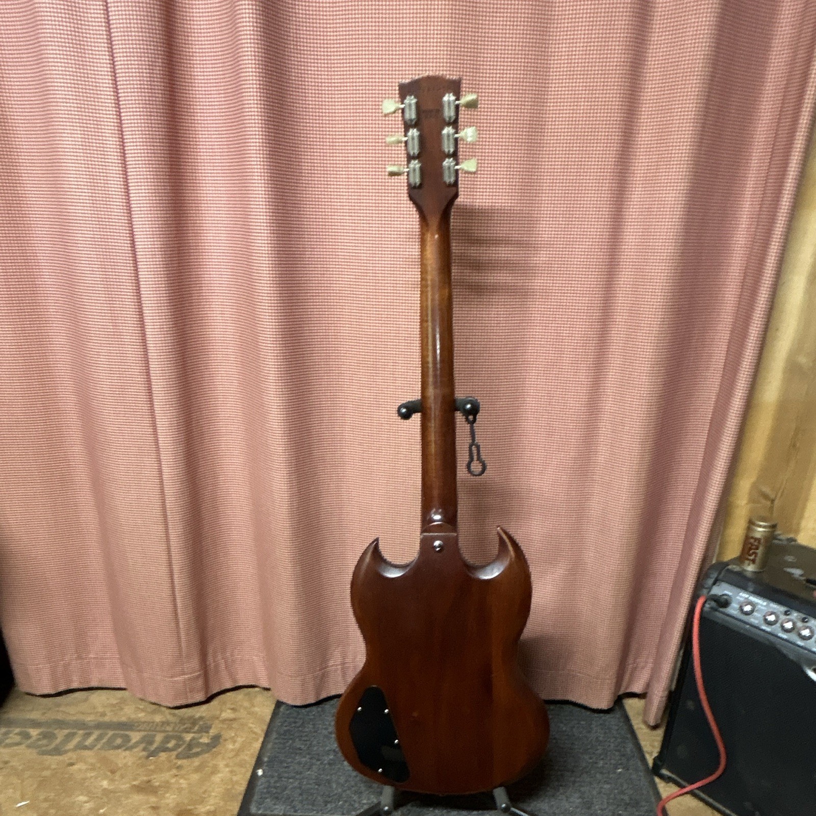 SG-Style Solid Body 6-String Right-Handed Electric Guitar, Brown