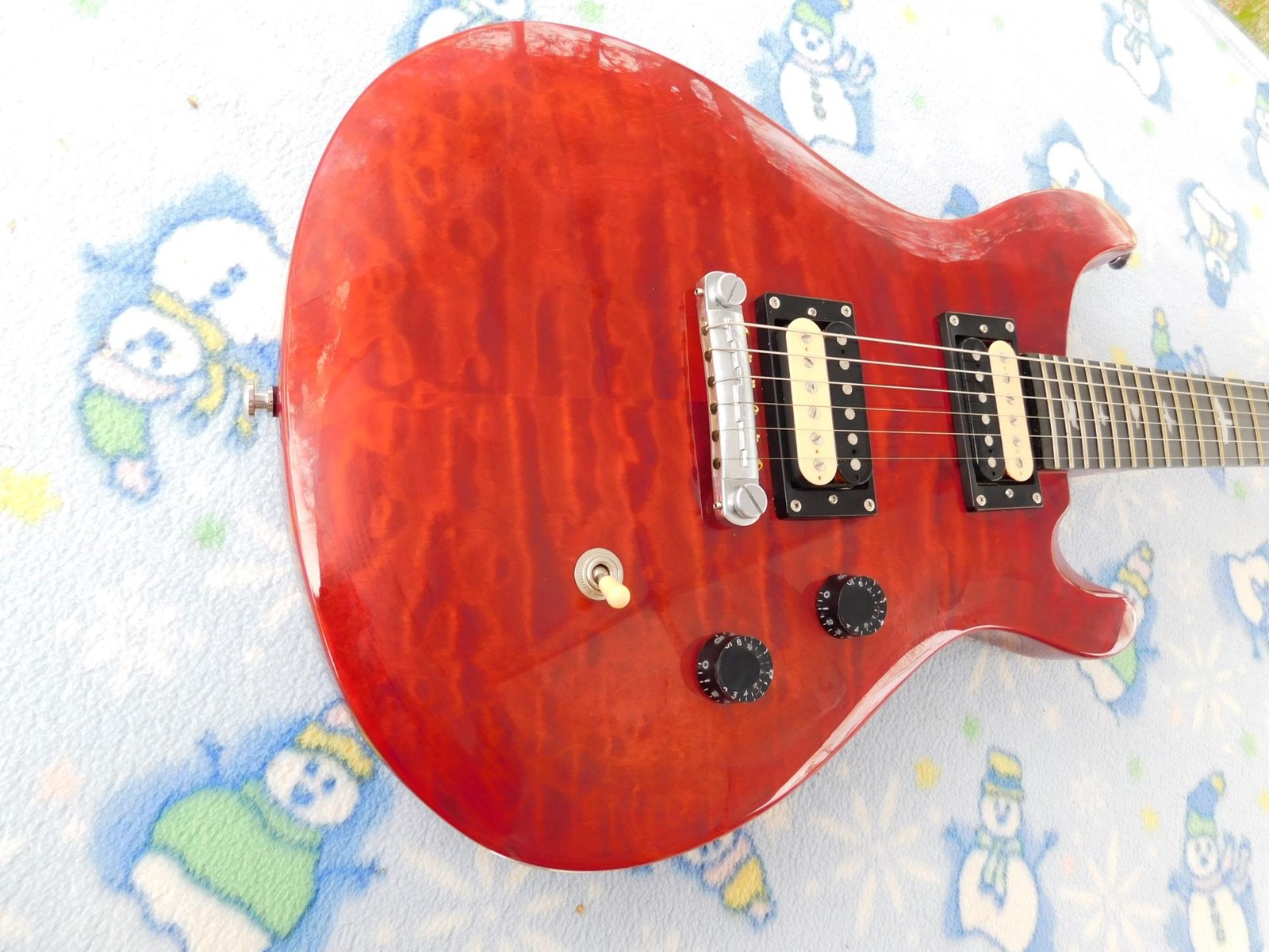 Kaysen Set Neck PRS ,Hot Zebra Humbuckers,Coil Spitting, Capacitor Upgrade, Cool