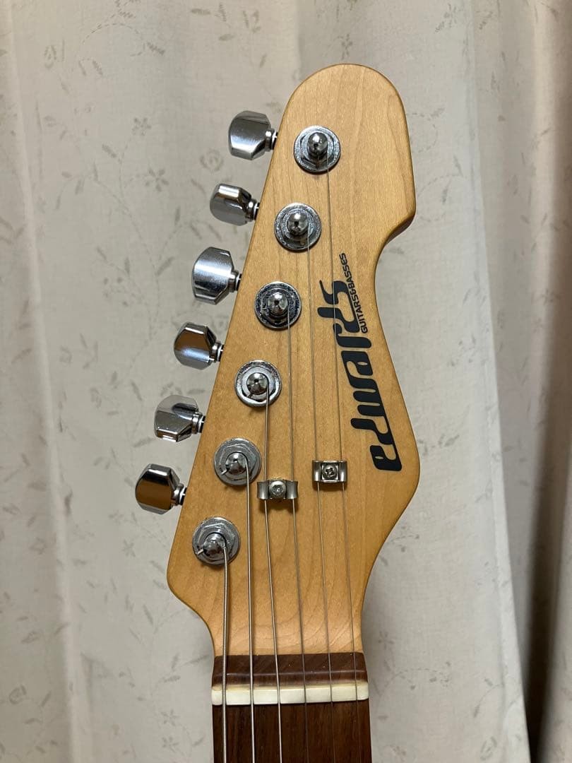 Edwards E-SN-ALR 22 White Electric Guitar Used Product Shipping From Japan
