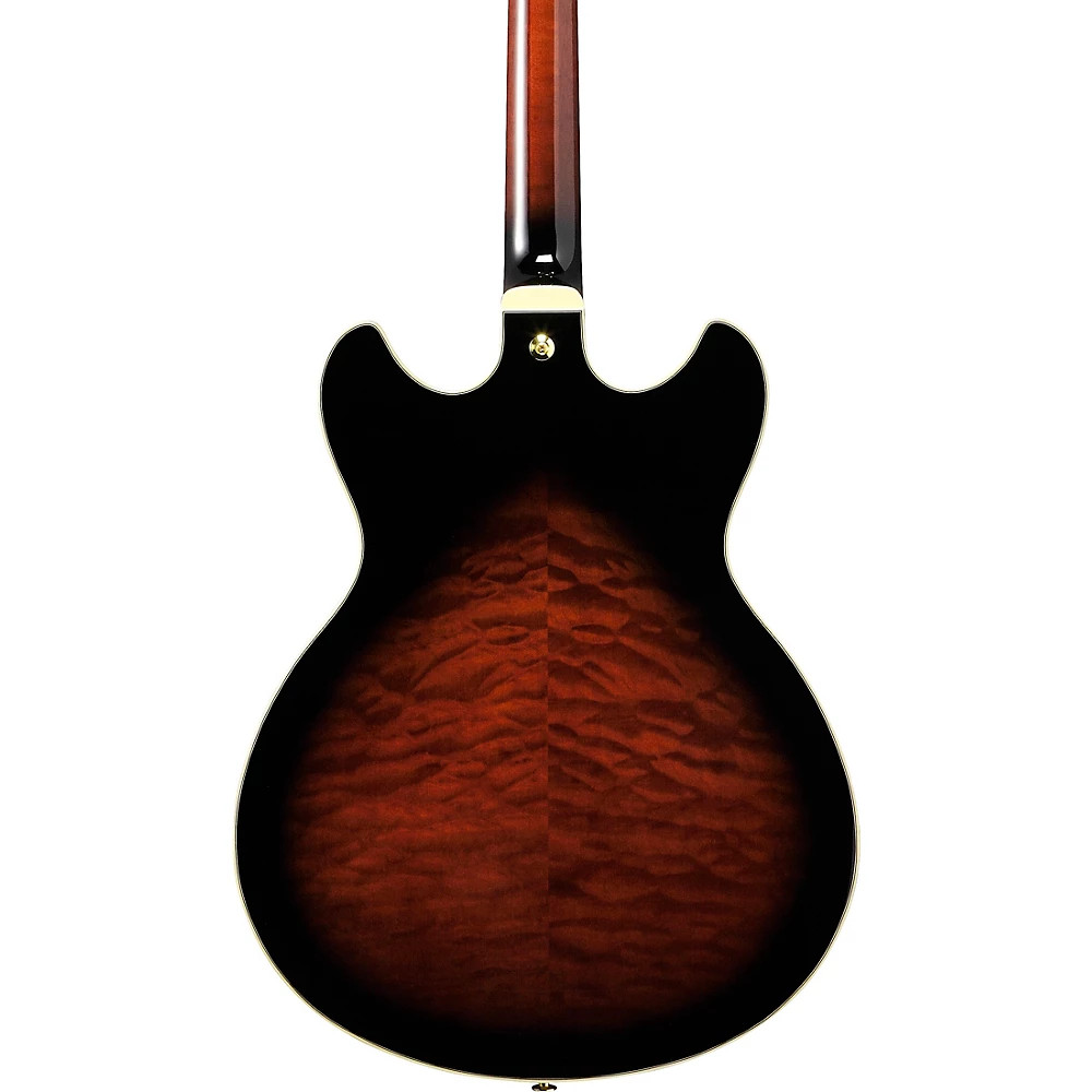 Ibanez AS93QMSP Artcore Expressionist QM Semi-Hollowbody Guitar Dark Brown Burst