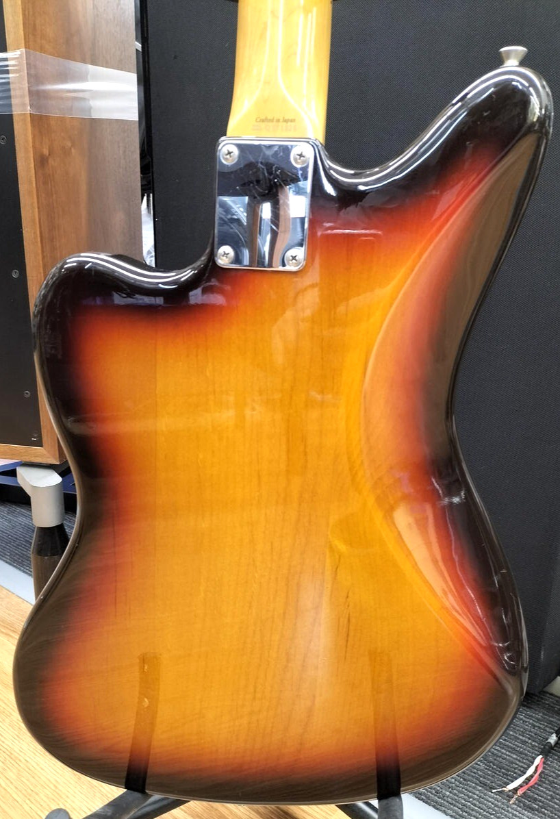 Fender Japan Jazzmaster Guitar JM66B 3-Tone Sunburst Block Inlay