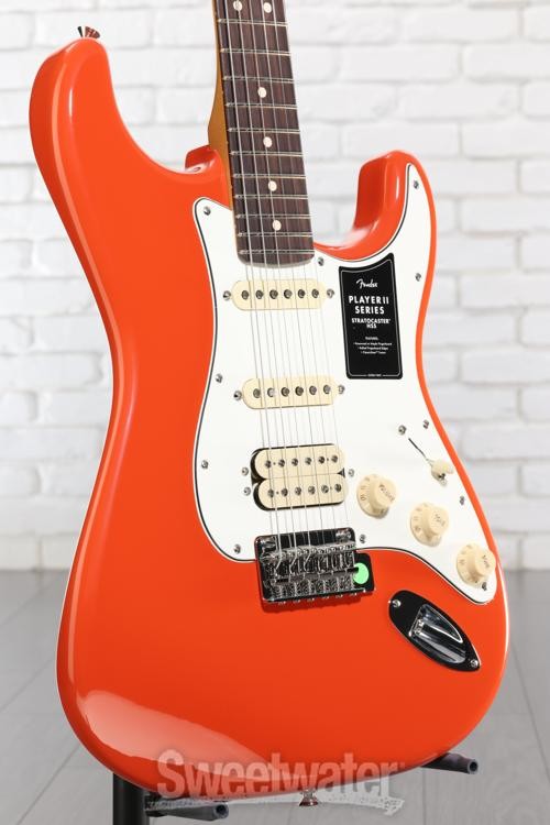 Fender Player II Stratocaster HSS Electric Guitar – Rallye Orange with Rosewood