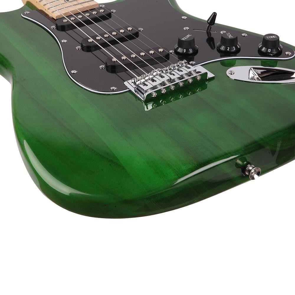 Glarry GST Electric Guitar Kit Right Handed 6 Strings Basswood With Carry Bag