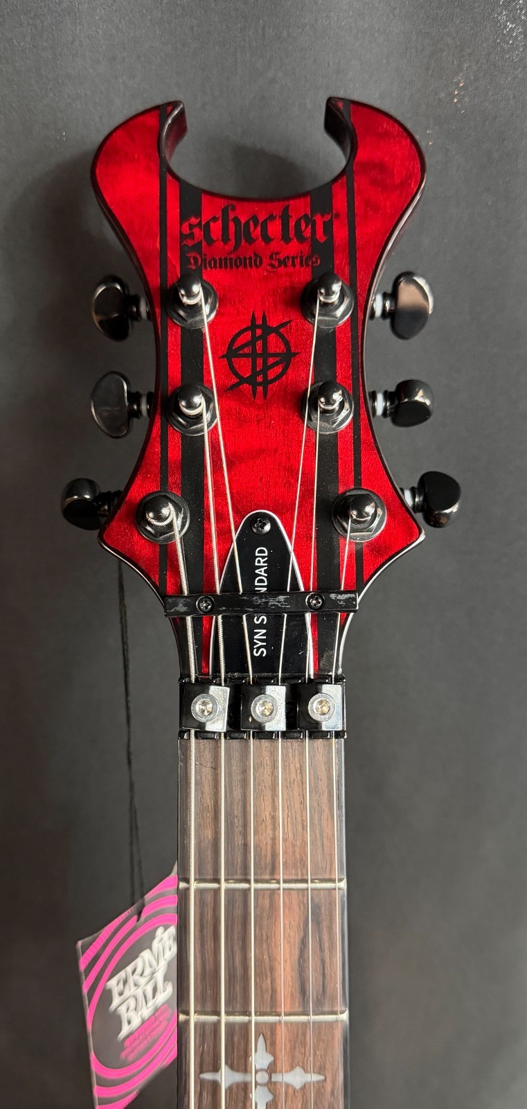 Schecter Synyster Standard Plus Electric Guitar Transparent Deep Red Finish