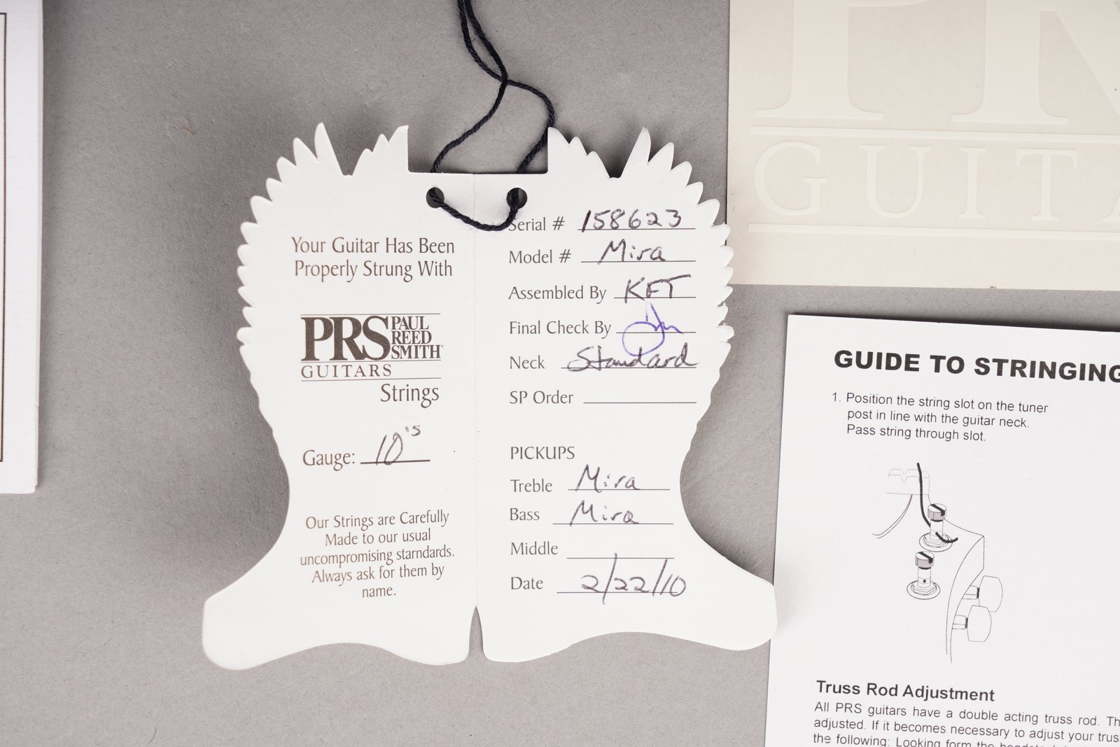 Paul Reed Smith USA Mira Core – PRS 2010 – Bird Inlays – Vintage Cherry w/OHSC
