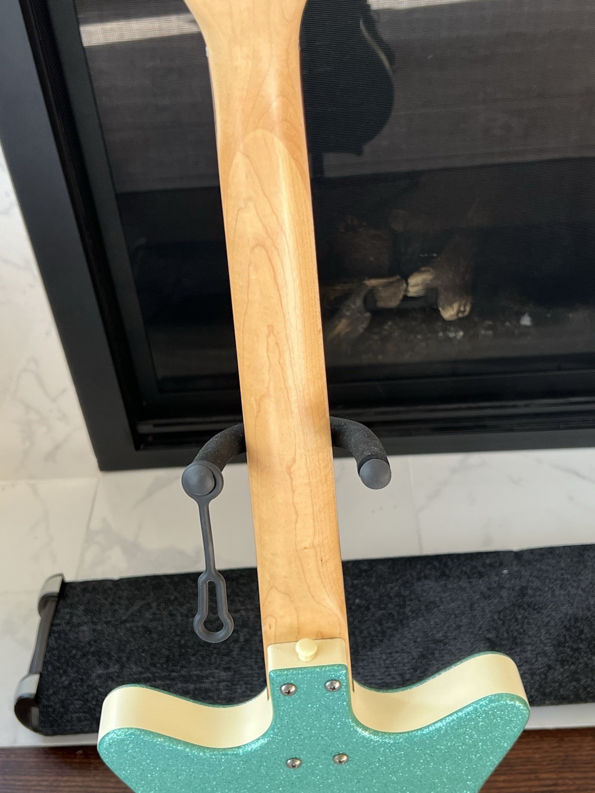 Danelectro DC-3 Electric Guitar Green Sparkle 1999 Vintage