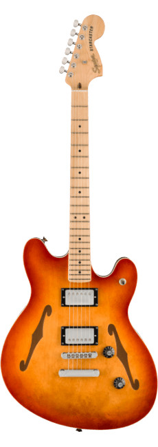 Fender Squier Affinity Starcaster® Deluxe, Maple Fingerboard, Sienna Sunburst