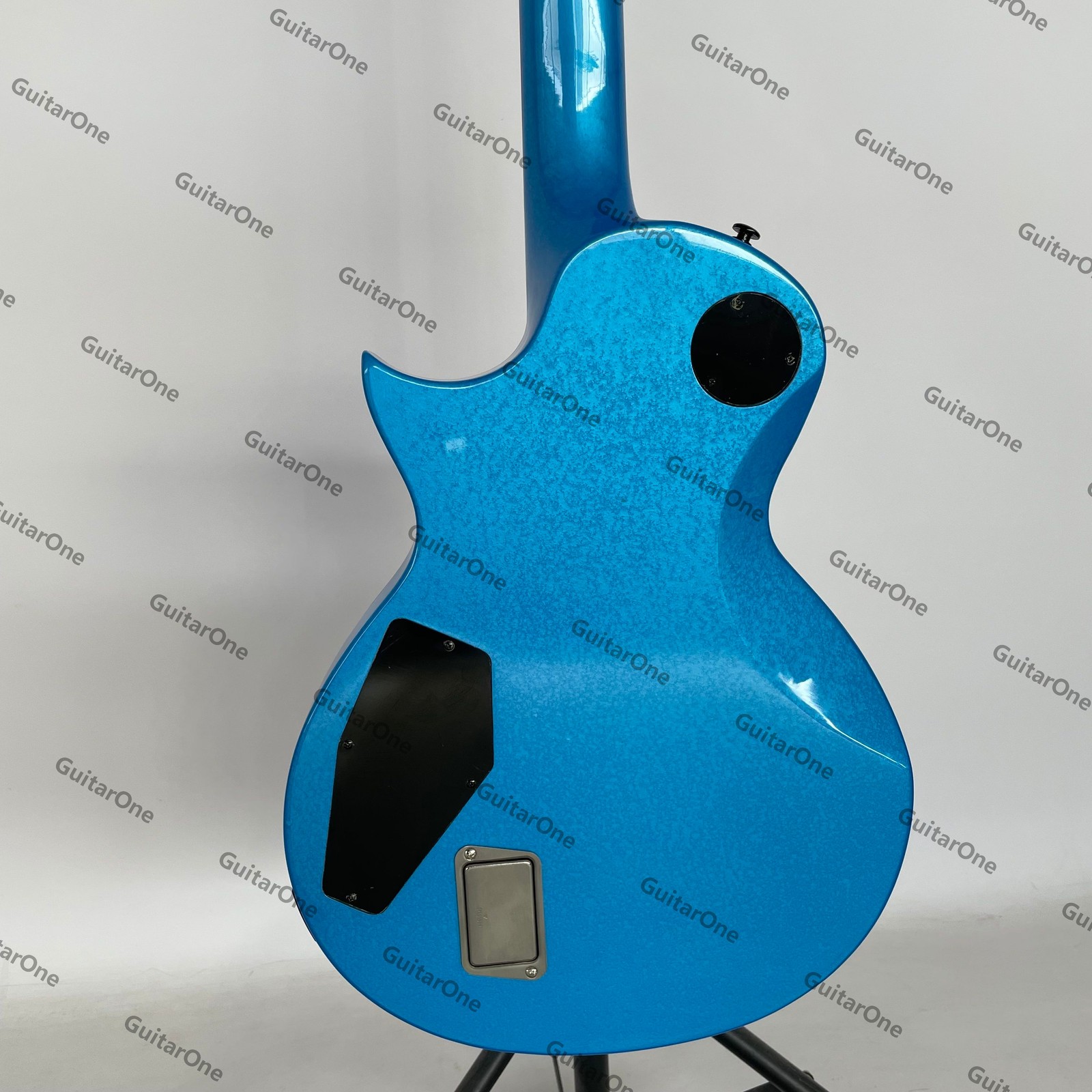 Cutaway Solid Electric Guitar H-H Active Black Hardware Blue Pearlescent Paint