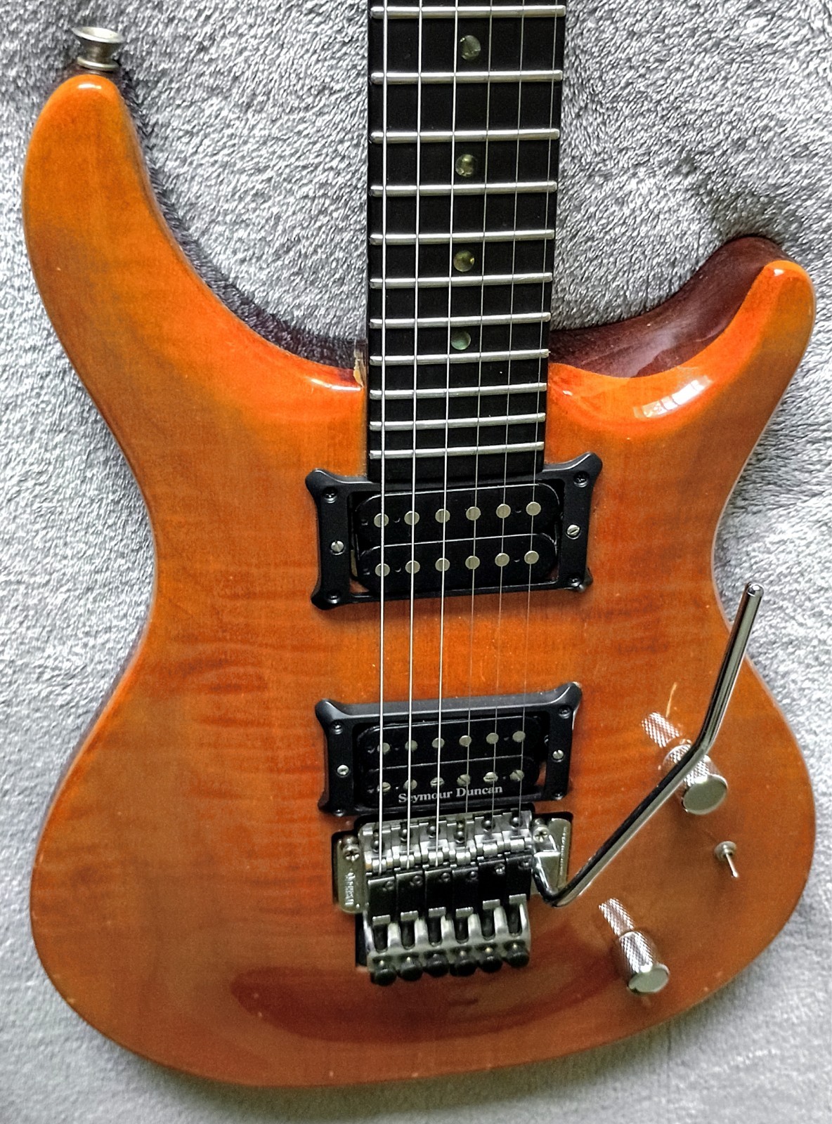 Washburn RS-10V 1987 (Korea) Mahogany/Flame Maple ~ Seymour Duncan ~ 600T ~OHSC