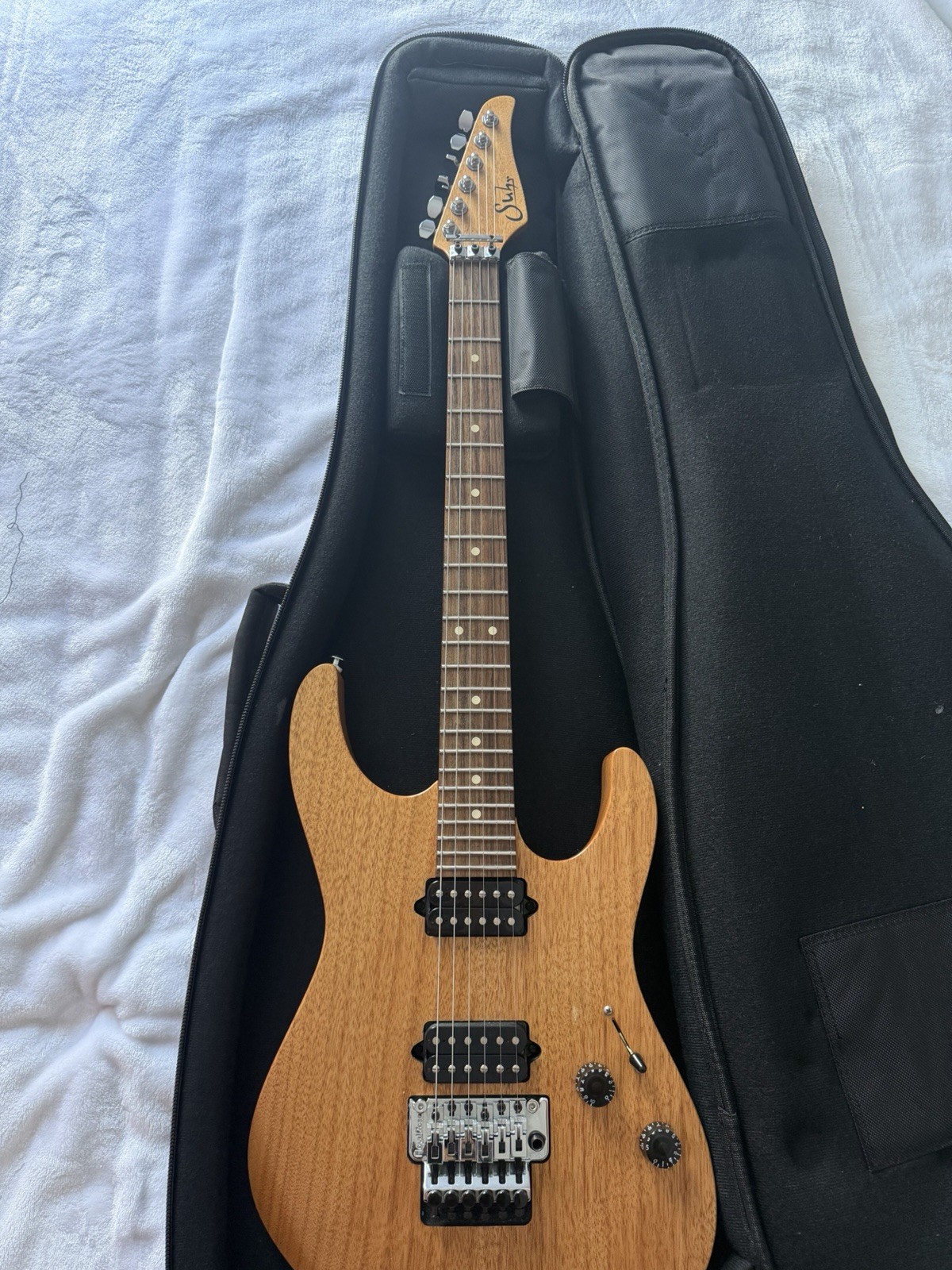 Suhr Modern Solid Mahogany Electric Guitar Natural 6-String w/ Gig Bag