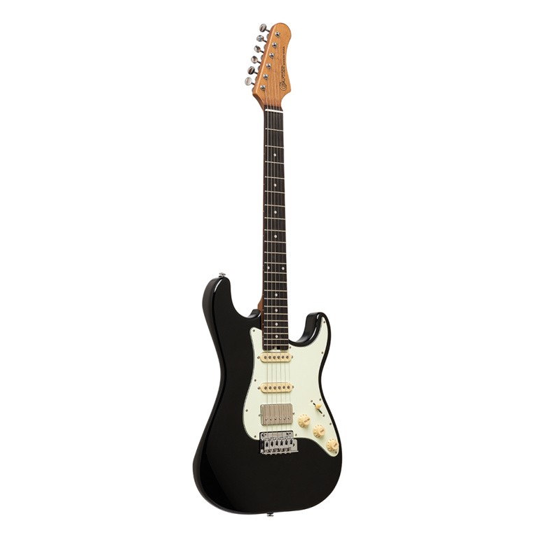 Crafter Solid Body Electric Guitar Modern Seoul Series, Gig Bag, Cosmic Black