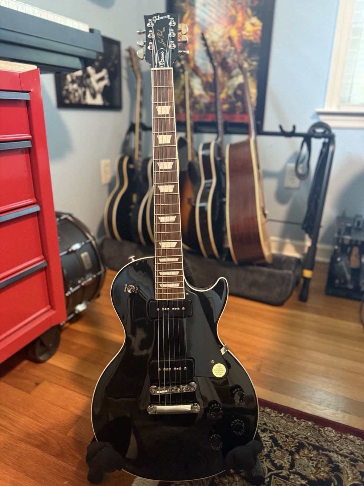 Gibson Les Paul Classic P-90 Black 2018 Electric Guitar with Case 60s neck