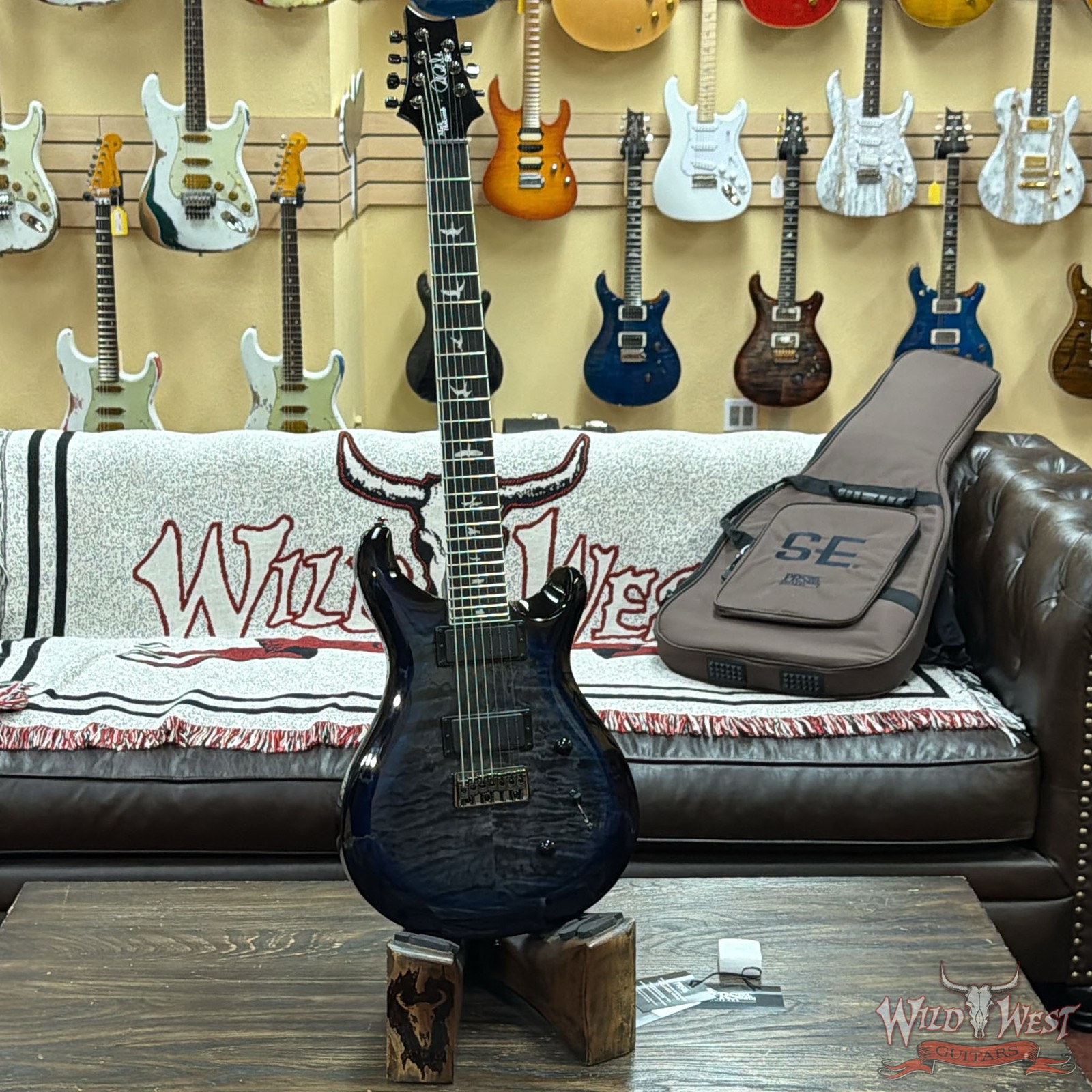 2025 PRS SE Mark Holcomb SVN Signature 7-String Holcomb Blue Burst Quilted