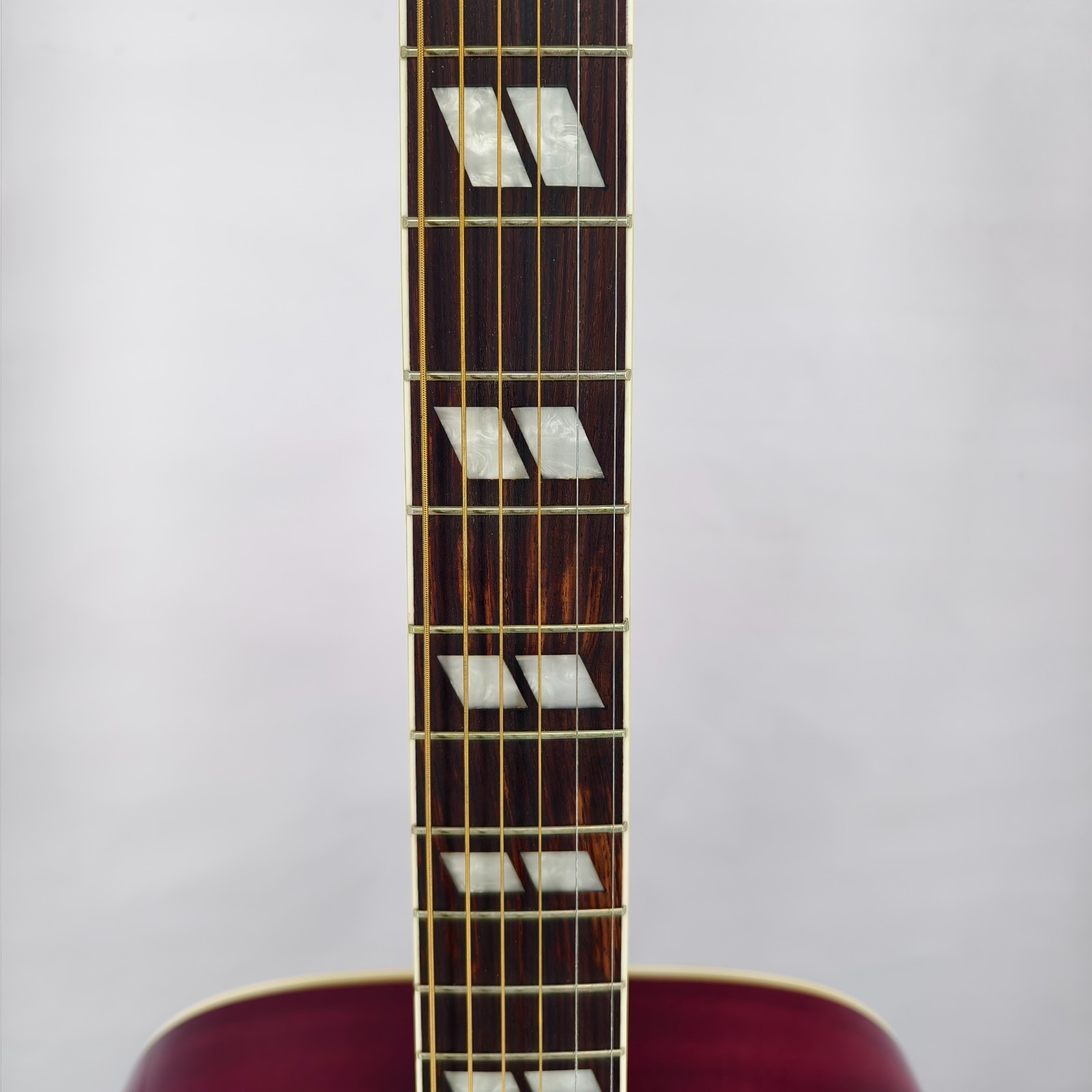 US warehouse Cherry Sunburst Hummingbird Dreadnought Acoustic Electric Guitar