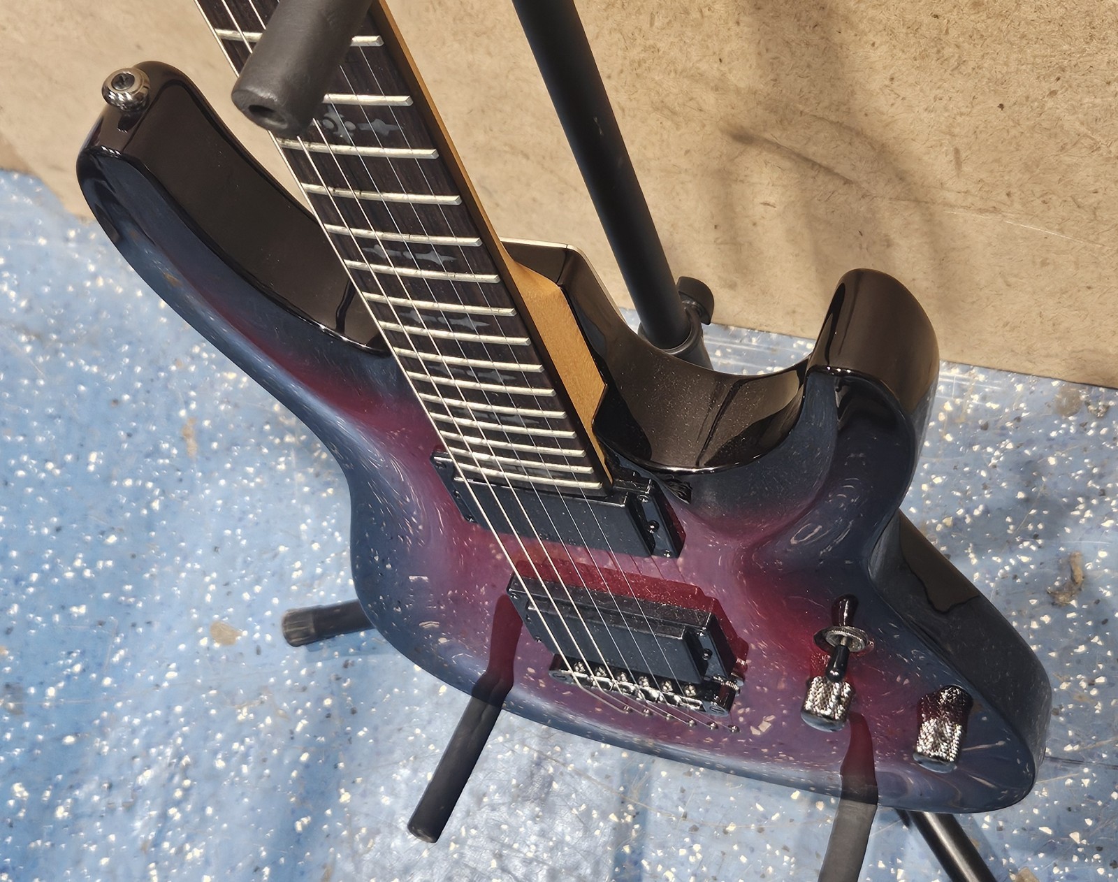 Schecter Diamond Series Demon-6 Electric Guitar – Crimson Red Burst