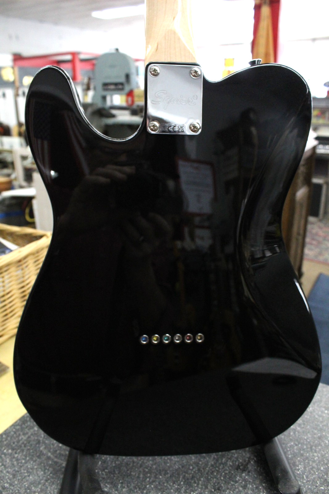 Refurbished Squier Paranormal Esquire Deluxe Electric Guitar Metallic Black L@@K