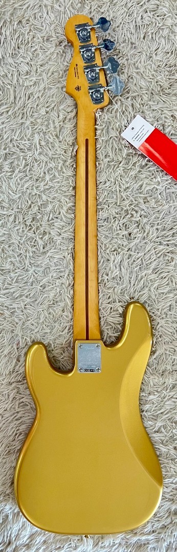 Fender 75th Anniversary Player II Precision Bass, Maple Fingerboard, Aztec Gold