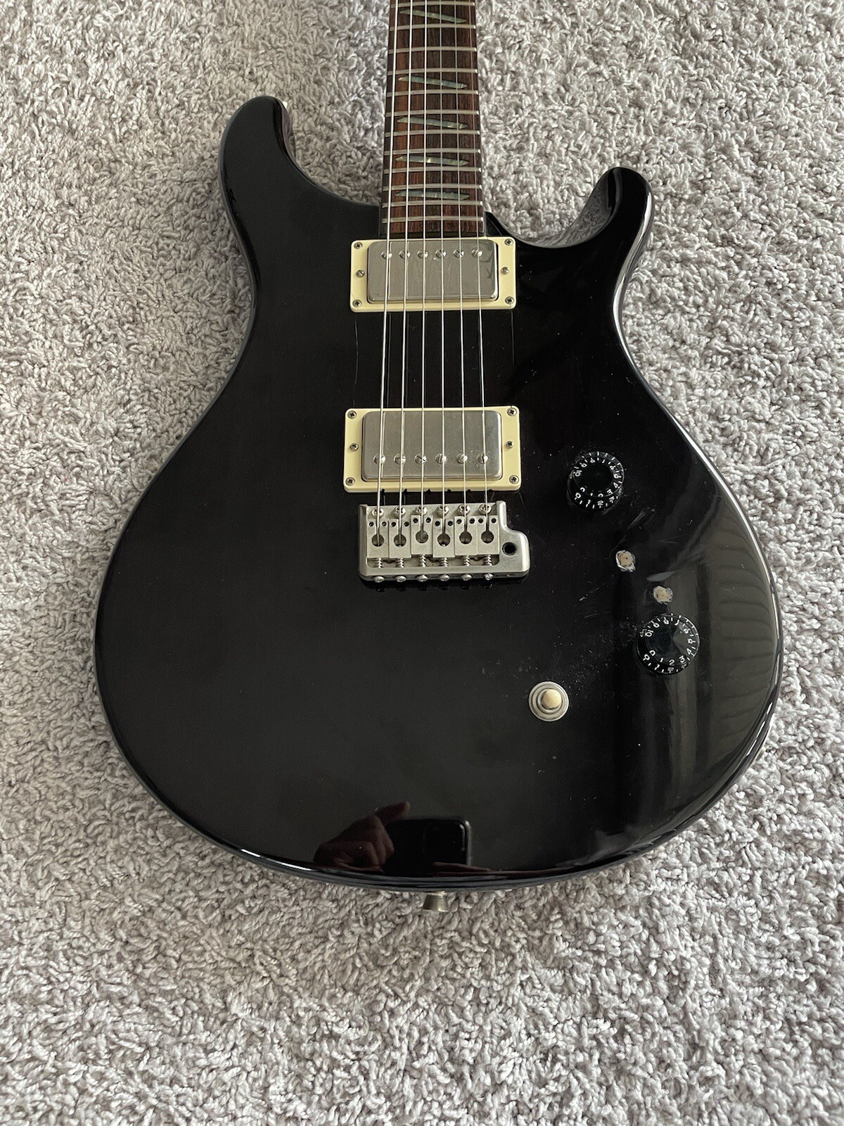 PRS SE Santana Signature 2001 MIK HH Black Carlos Paul Reed Smith Guitar