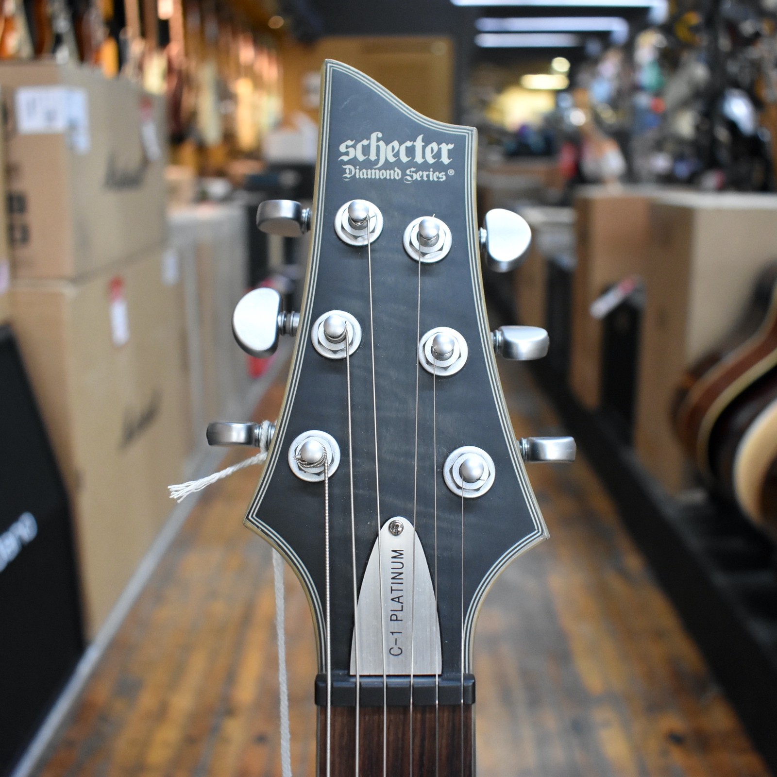 Schecter Korea C-1 Platinum Electric Guitar 2016 Translucent Black