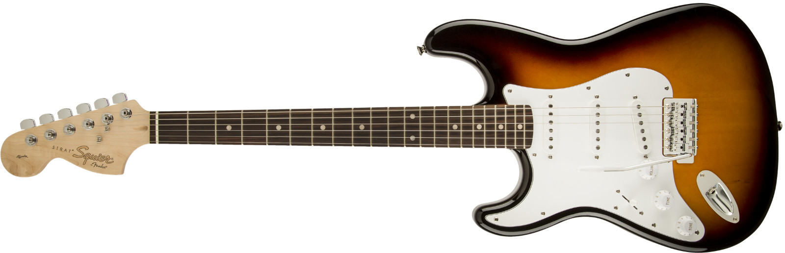 NOS ROSEWOOD! ~ LEFT HAND Fender Squier Affinity Strat Sunburst Electric Guitar