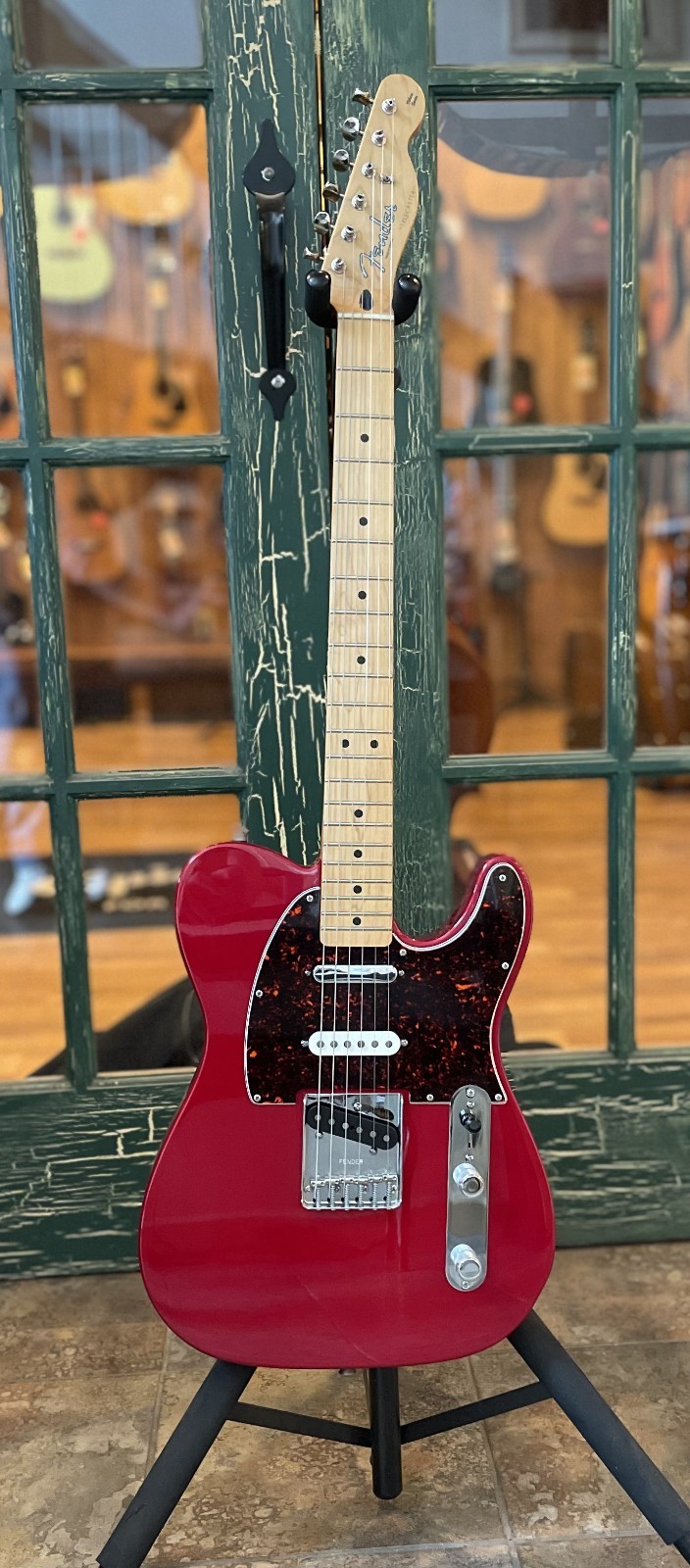 1998 Fender Deluxe Nashville SSS Telecaster Electric Guitar in Candy Apple Red
