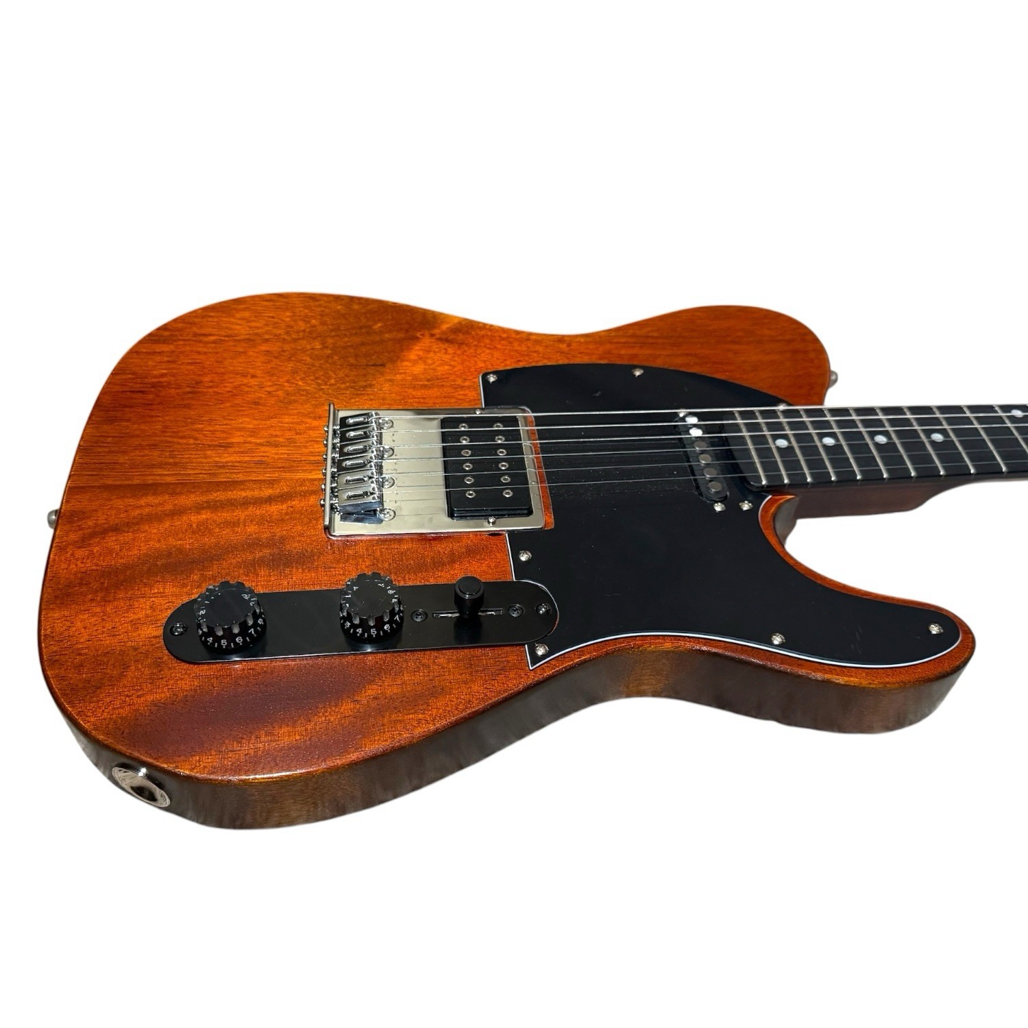 Custom T-Style Electric Guitar Satin Brown DiMarzio Artec Guyker Tuners