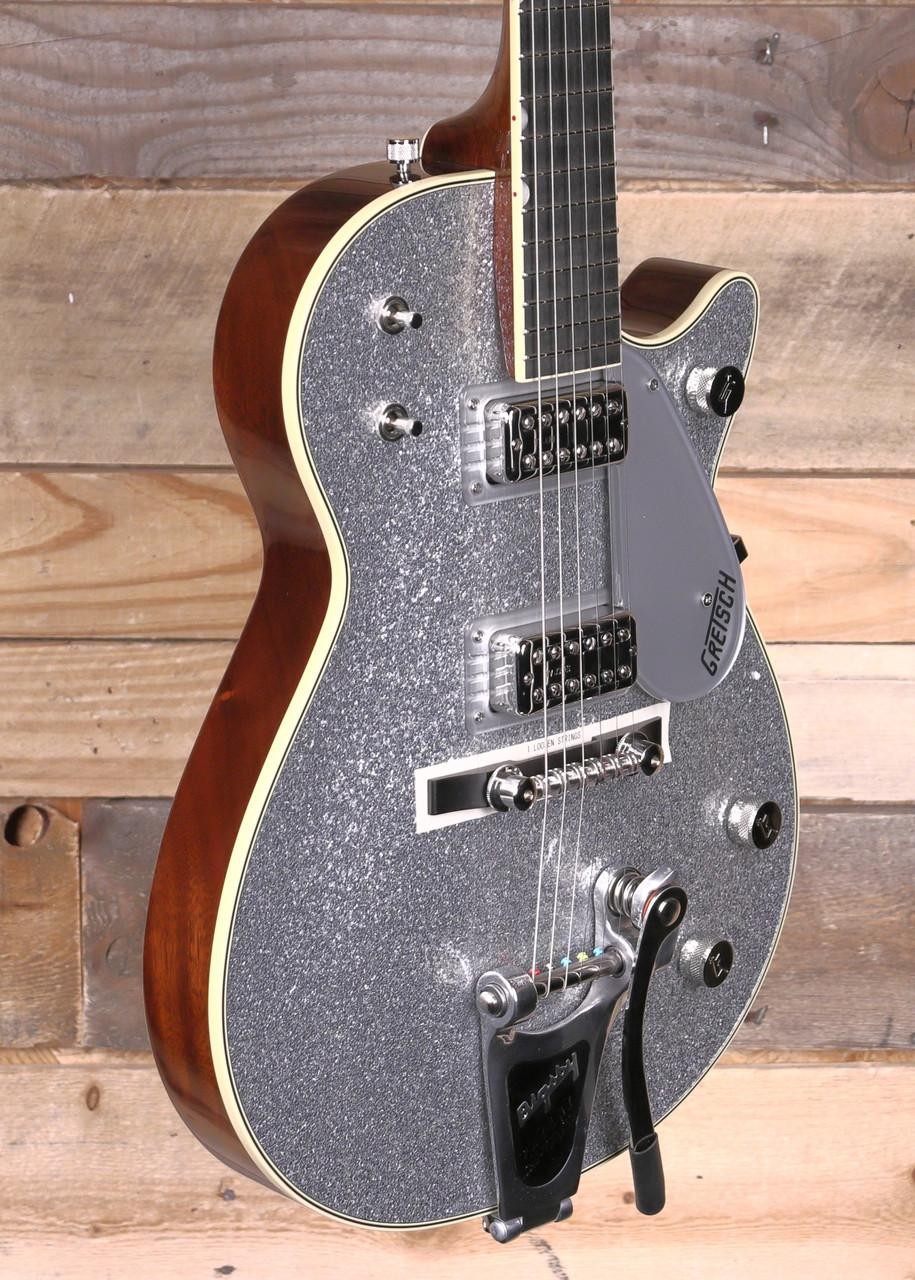 Gretsch G6129T-59 Vintage Select ’59 Silver Jet Electric Guitar w/ Bigsby & Case