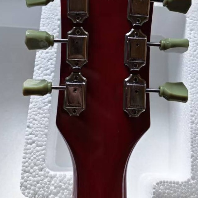335-style Semi-hollow Cherry Red Jazz Electric Guitar HH Pickups 6Strings ShipUS