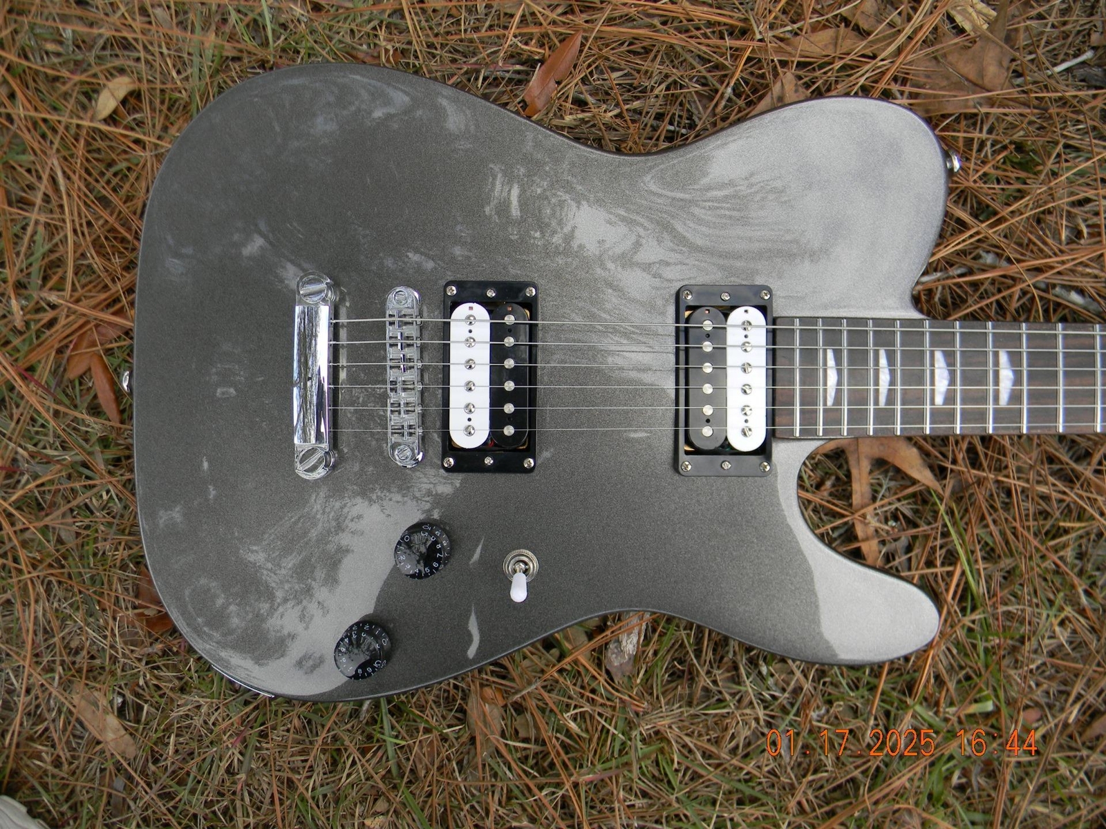 Censtar Set Neck HH Tele,Hot Zebra Humbuckers, Coil Splitting,Capacitor Upgrade