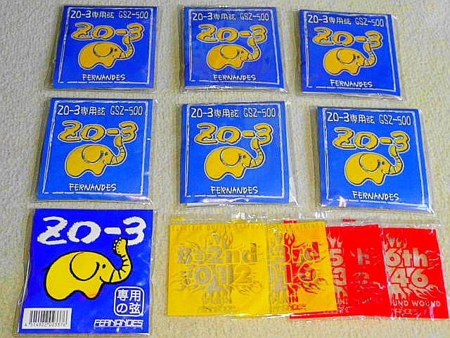 Fernandes DIGI-ZO/GSZ-500 ZO-3 dedicated strings *7 sets + 4 strings