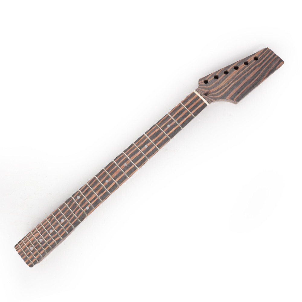 DIY 6 Six String Electric tl Guitar Kit Zebrawood Body Neck Fingerboard