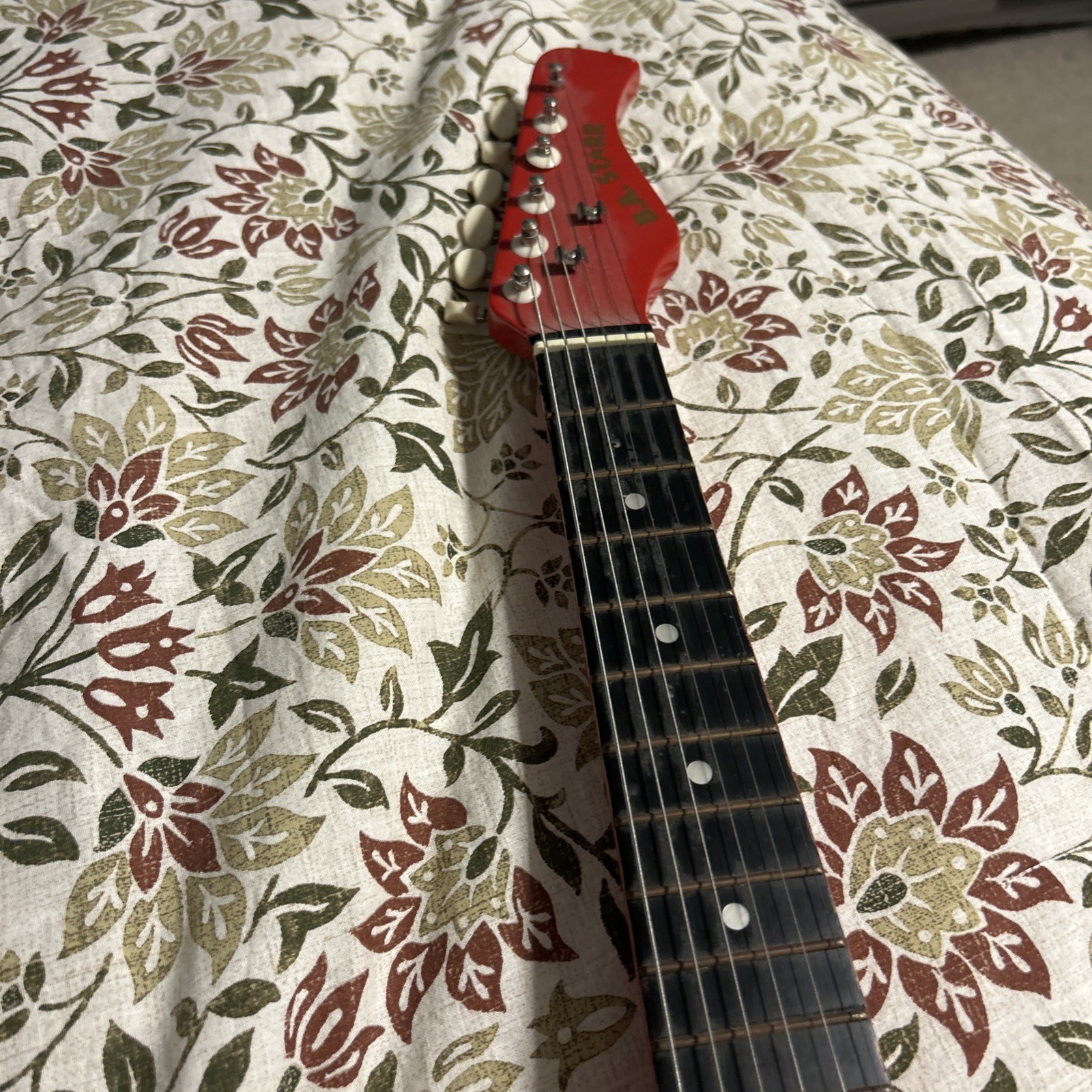B.A. Starr Junior 6-String Electric Guitar Red Vintage Student Model Short Scale